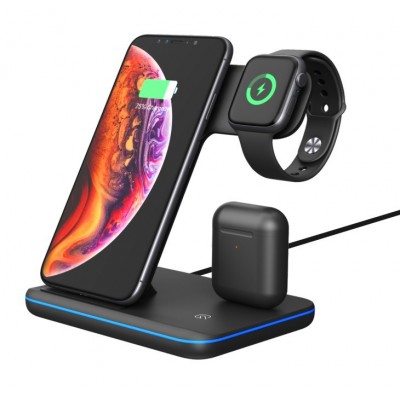 15W Fast Portable Universal Smart Sensor Long Distance Cell Phone Car Holder Power Bank Dropshipping 3 IN 1 Wireless Charger  Z5